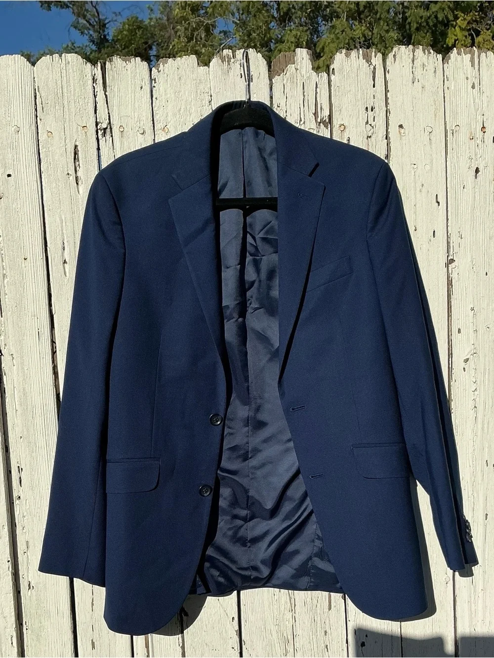 Kenneth Cole Navy Blue Men's Blazer - Two-Button Sport Coat